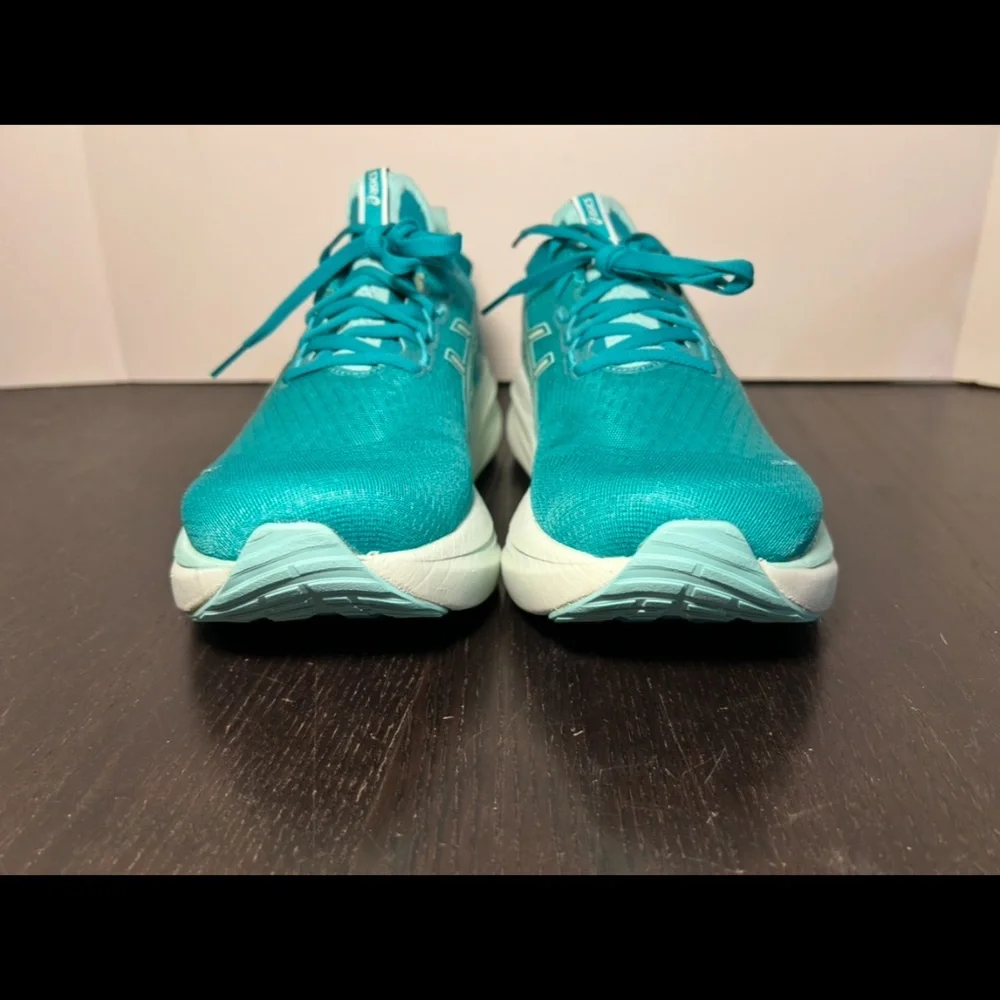 ASICS Gel-Nimbus 27 Running Shoes Sneakers Wave Teal/Illuminate Mint Womans 9.5